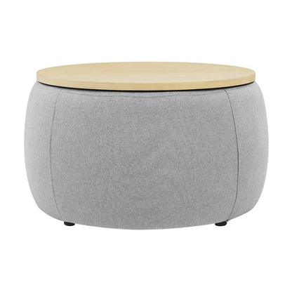 Storage Ottomans 25.5'' Wide Round Storage Ottoman with Storage