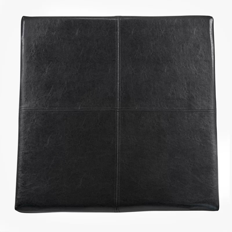 Storage Ottomans 28'' Wide Faux Leather Square Cocktail Ottoman with Storage