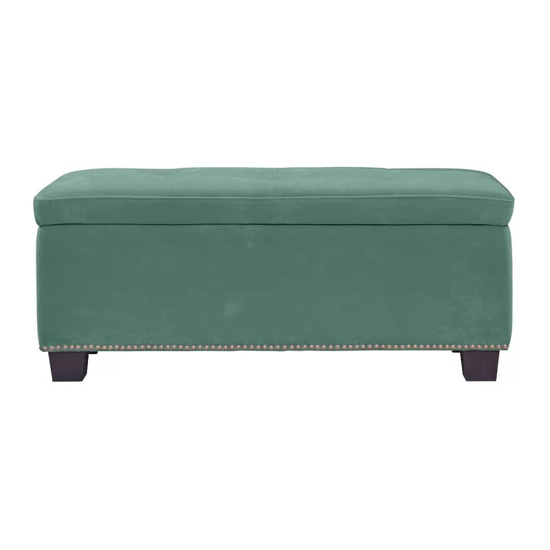Storage Ottomans: 40'' Wide Tufted Rectangle Storage Ottoman with Storage