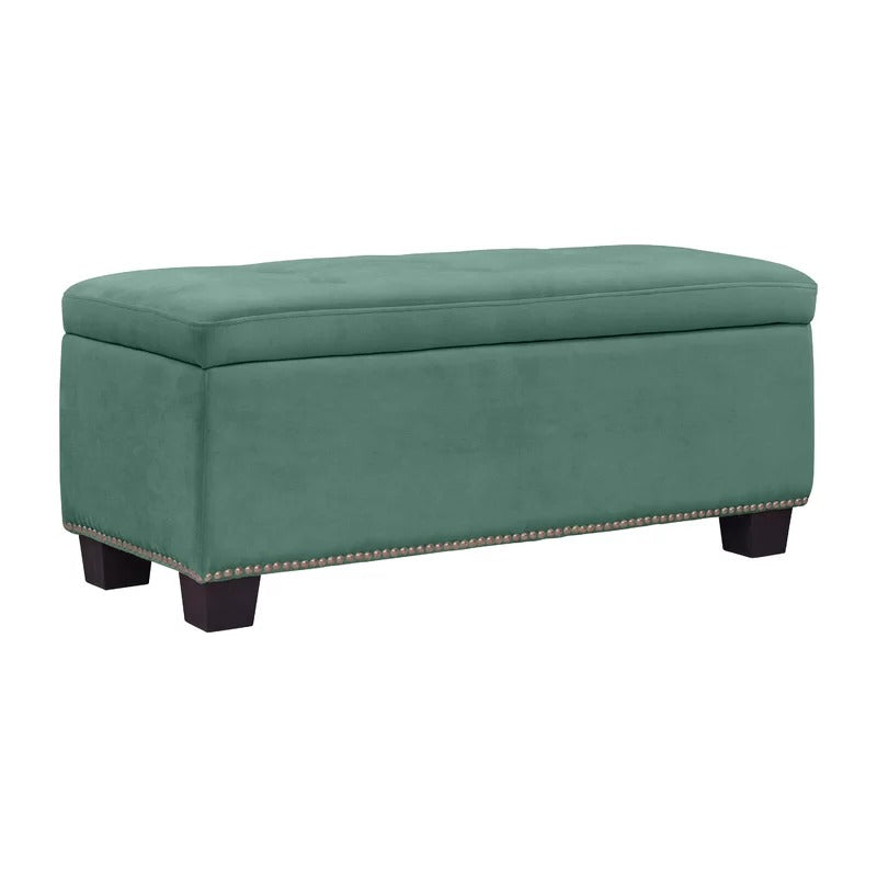 Storage Ottomans: 40'' Wide Tufted Rectangle Storage Ottoman with Storage