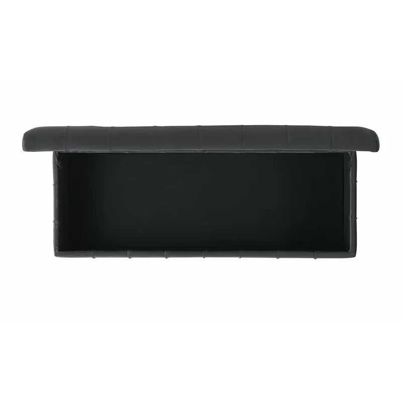 Storage Ottomans: 52'' Wide Velvet Tufted Rectangle Storage Ottoman with Storage
