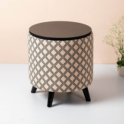 Storage Ottomans: Cotton Storage Ottoman