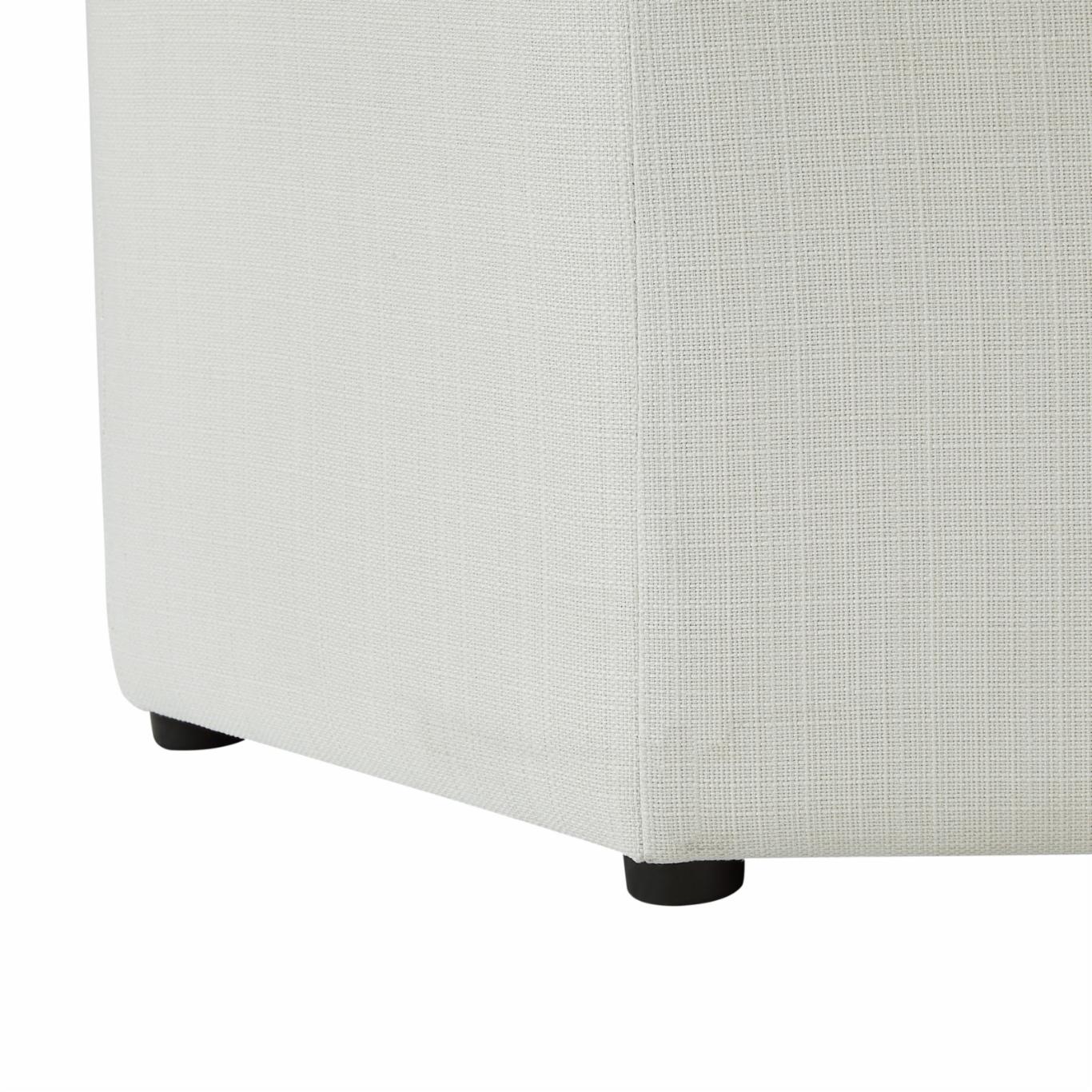 Storage Ottomans: Linen Upholstered Storage Ottoman