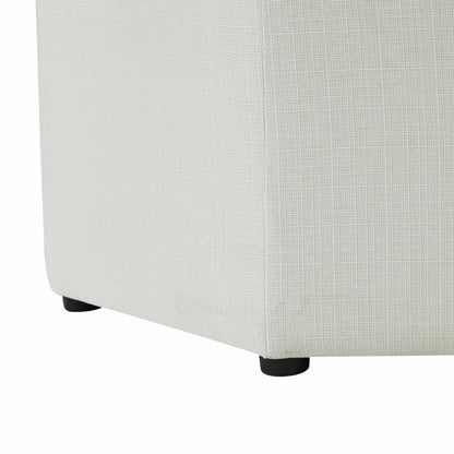 Storage Ottomans: Linen Upholstered Storage Ottoman