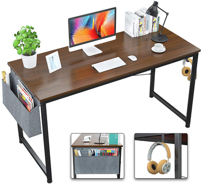 Study Table : 47 Inch Home Office Desk & Study Table with Storage Shelves