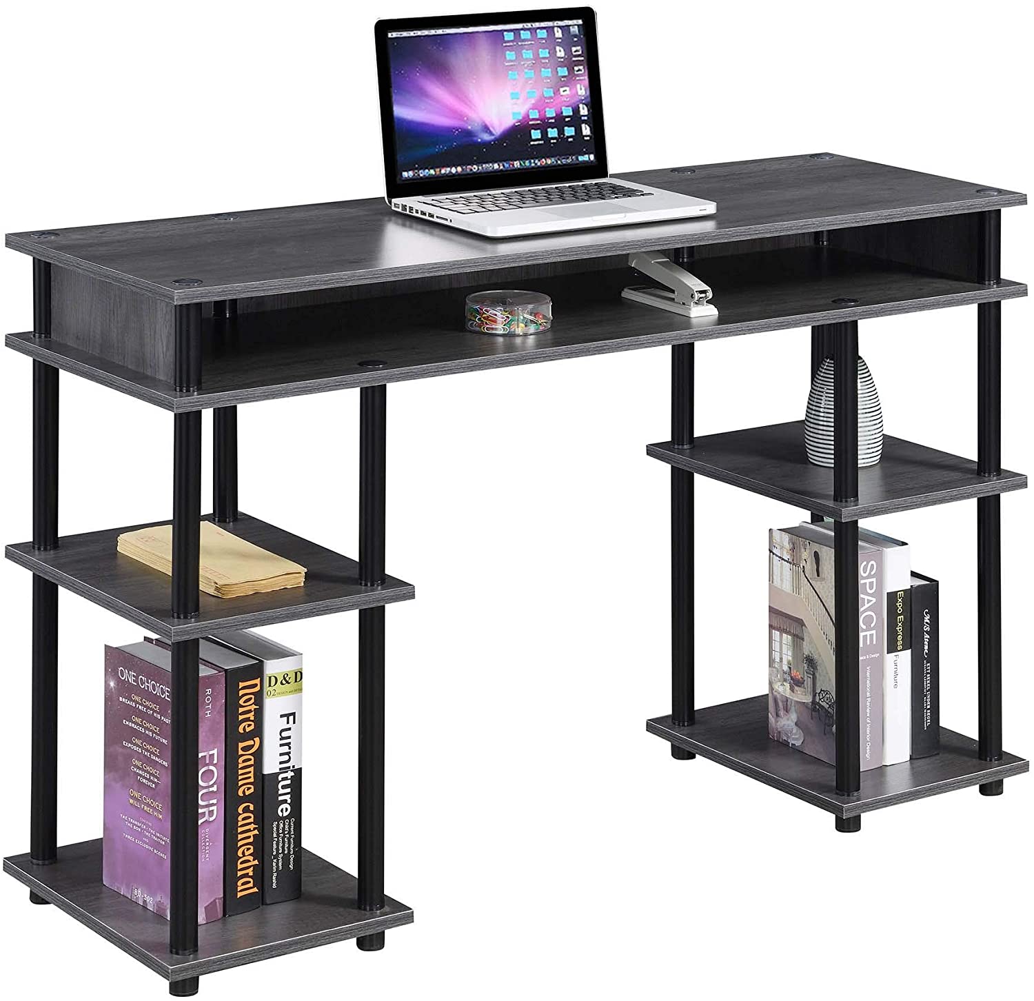 Study Table : Morden Study Table with Shelves