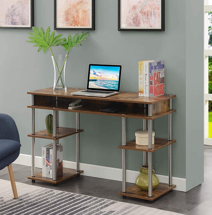 Study Table : Morden Study Table with Shelves