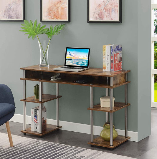 Study Table : Morden Study Table with Shelves