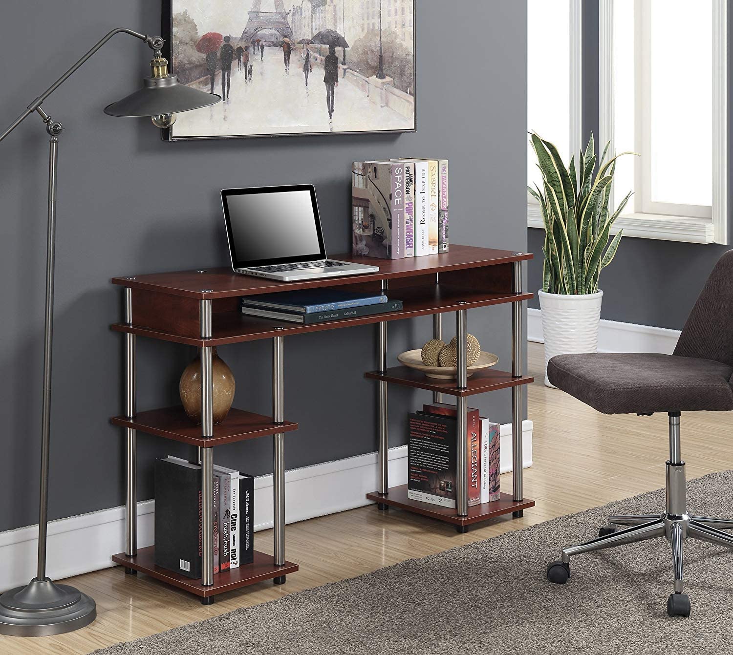 Study Table : Morden Study Table with Shelves