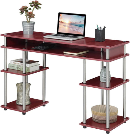 Study Table : Morden Study Table with Shelves