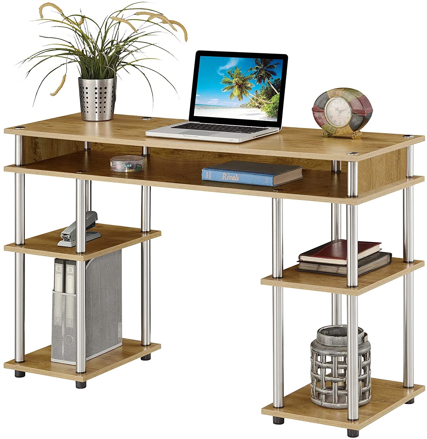 Study Table : Morden Study Table with Shelves