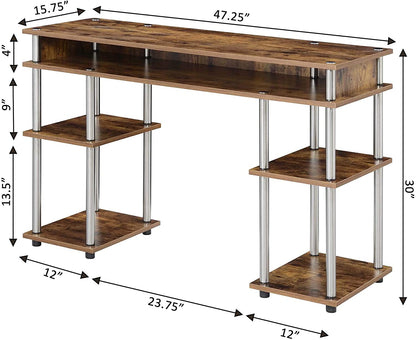 Study Table : Morden Study Table with Shelves