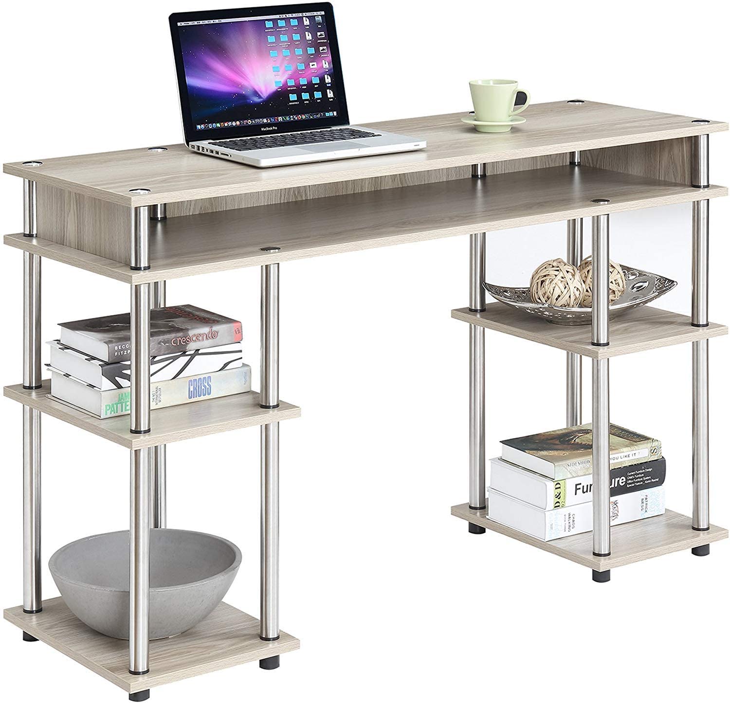 Study Table : Morden Study Table with Shelves