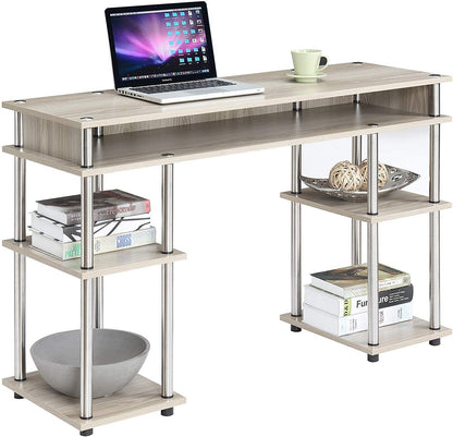 Study Table : Morden Study Table with Shelves