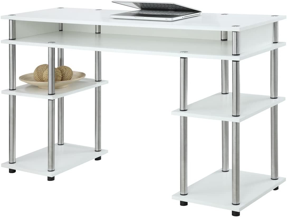 Study Table : Morden Study Table with Shelves