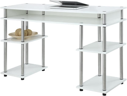 Study Table : Morden Study Table with Shelves