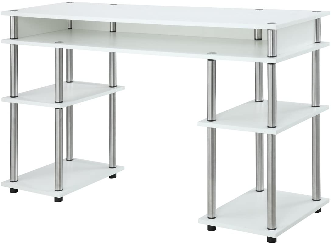 Study Table : Morden Study Table with Shelves