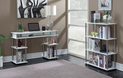 Study Table : Morden Study Table with Shelves