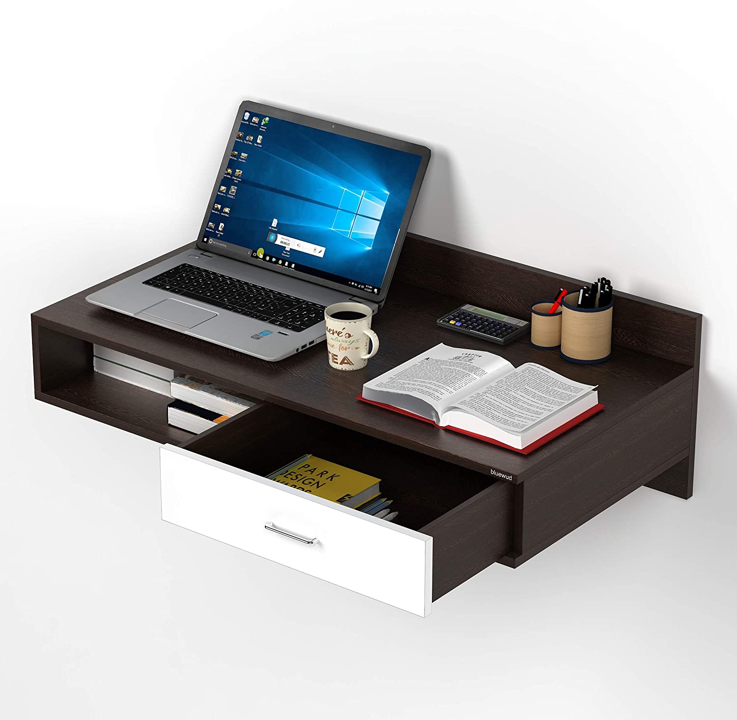 Study Table: Beynold Wall Mount Study Cum Laptop Table (Wenge)