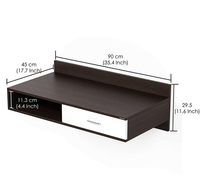 Study Table: Beynold Wall Mount Study Cum Laptop Table (Wenge)