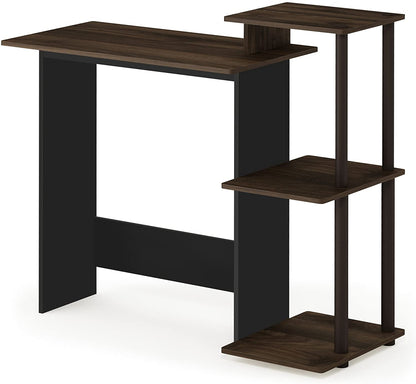 Study Table : Computer Desk, Square Side Shelves & Study Table
