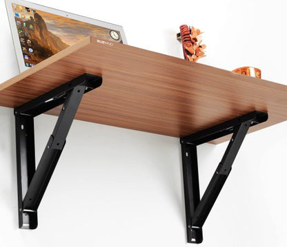 Study Table: Humming Folding Wall Mounted Computer Table with Shelves