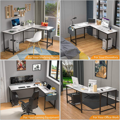 Study Table : Modern Simple Multi-Usage Study Table with Storage Bag