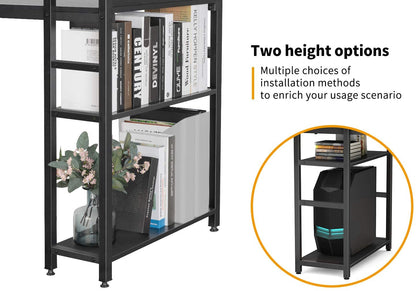 Study Table : Storage Shelves Study Writing Table for Home Office