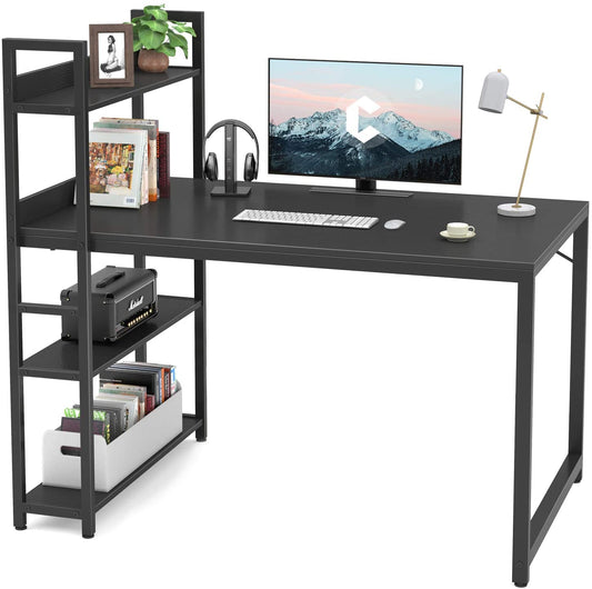 Study Table : Storage Shelves Study Writing Table for Home Office
