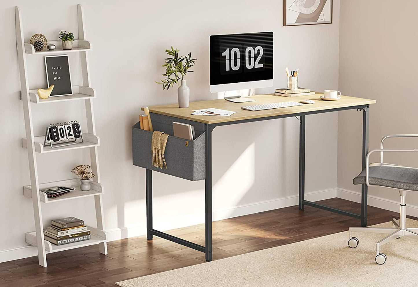 Study Table : Study Computer Desk Small Desk, Modern Simple Style PC Table