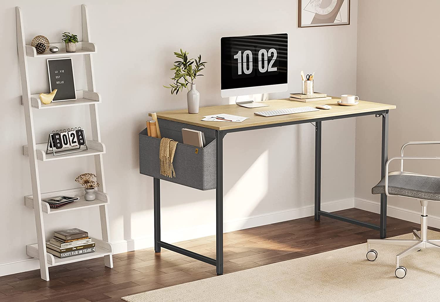Study Table : Study Computer Desk Small Desk, Modern Simple Style PC Table