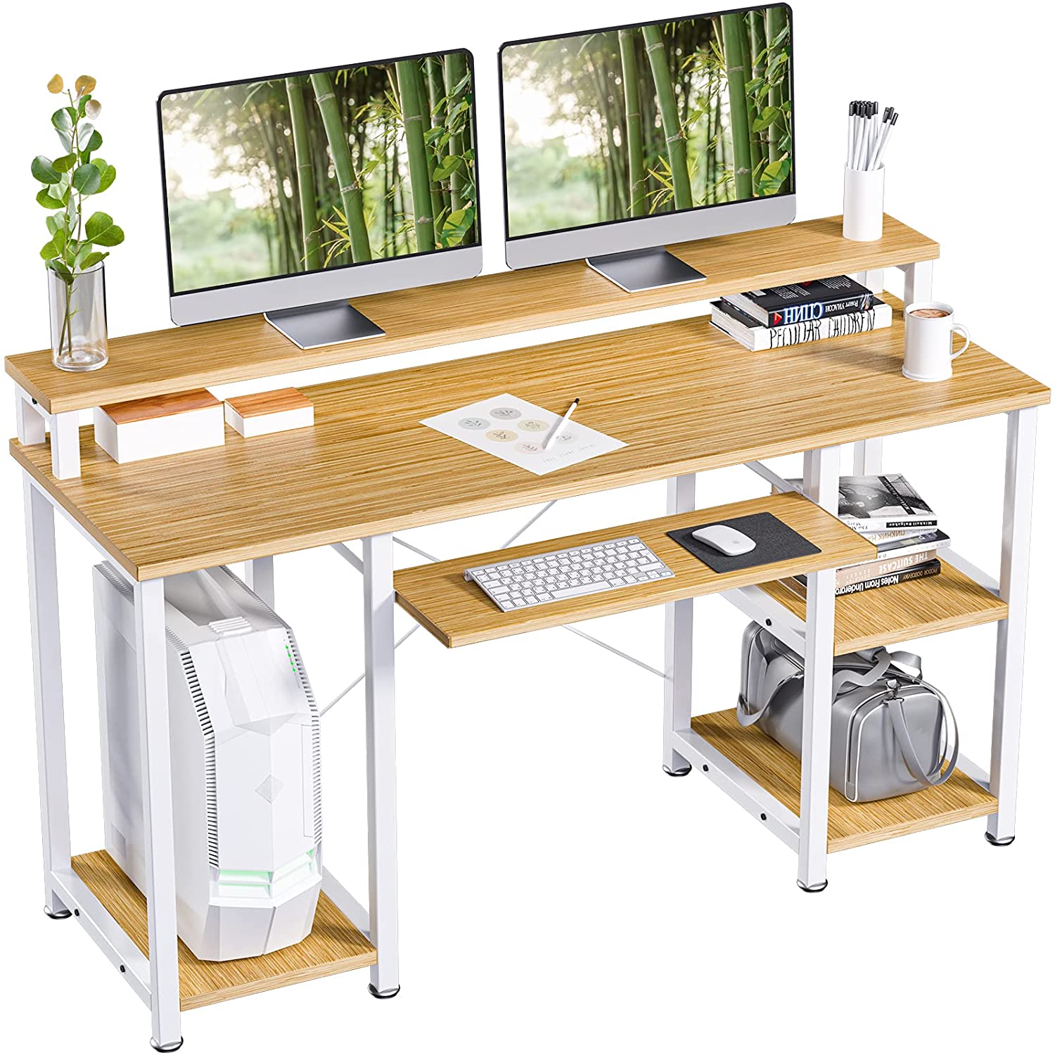 Study Table Studying Writing Table for Home Office (Bamboo) 