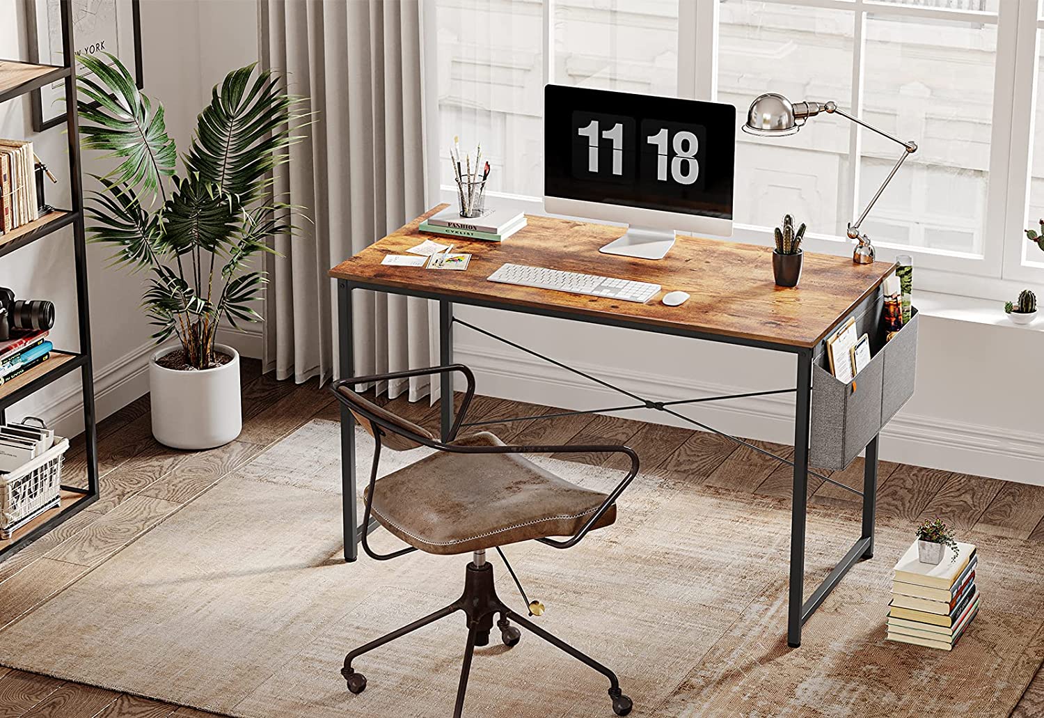 Study Tables : 40 inch Home Office Writing Study Desk with Storage Bag