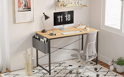 Study Tables : 40 inch Home Office Writing Study Desk with Storage Bag
