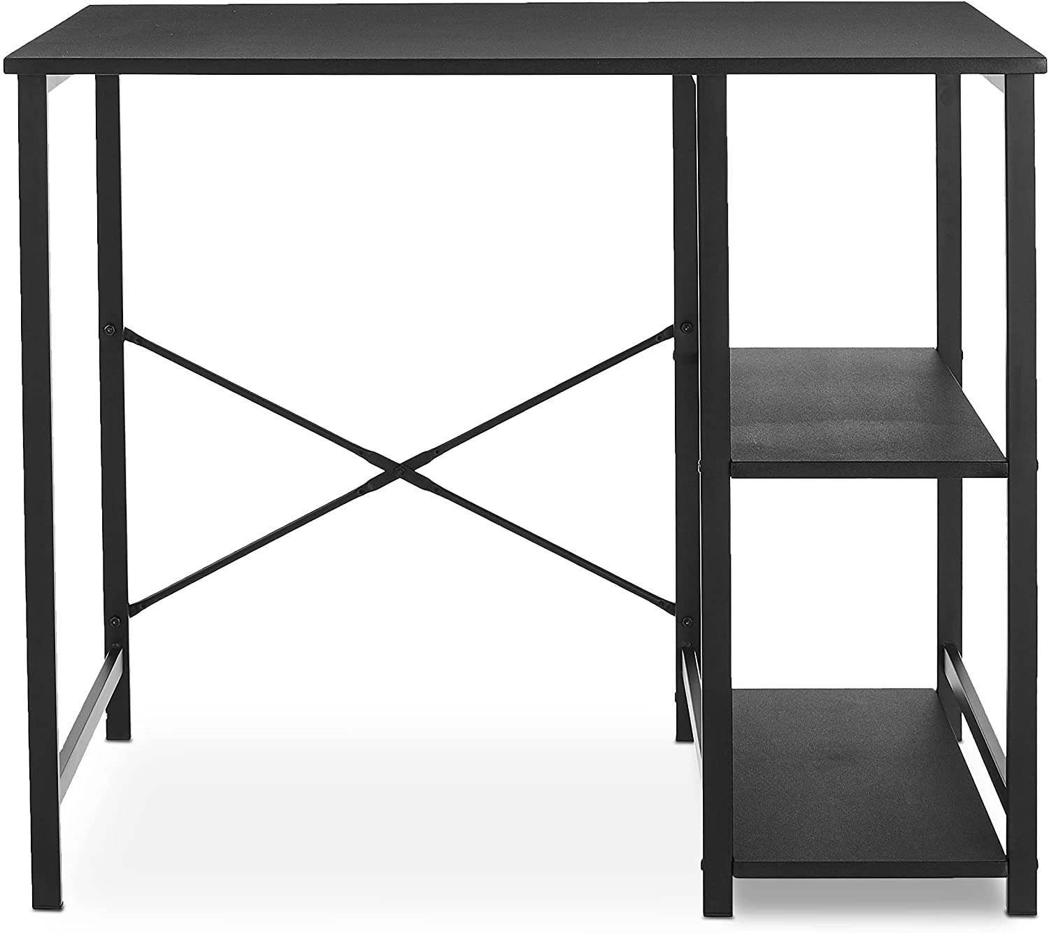 Study Tables : Basics Classic, Home Office Computer Desk With Shelves