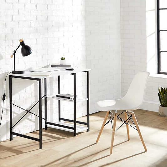 Study Tables : Basics Classic, Home Office Computer Desk With Shelves