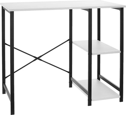 Study Tables : Basics Classic, Home Office Computer Desk With Shelves