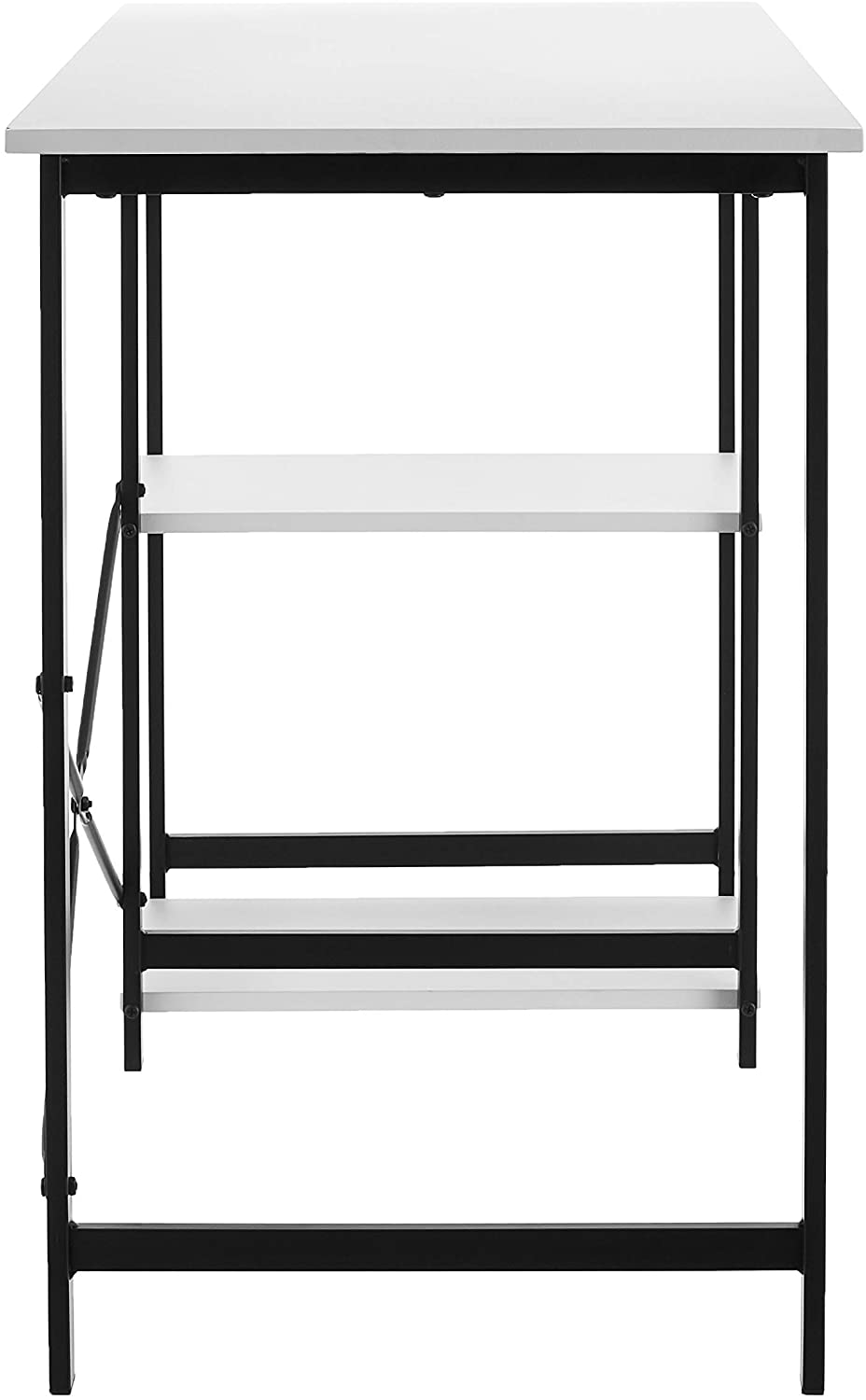 Study Tables : Basics Classic, Home Office Computer Desk With Shelves