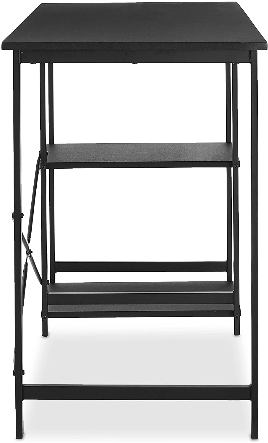 Study Tables : Basics Classic, Home Office Computer Desk With Shelves