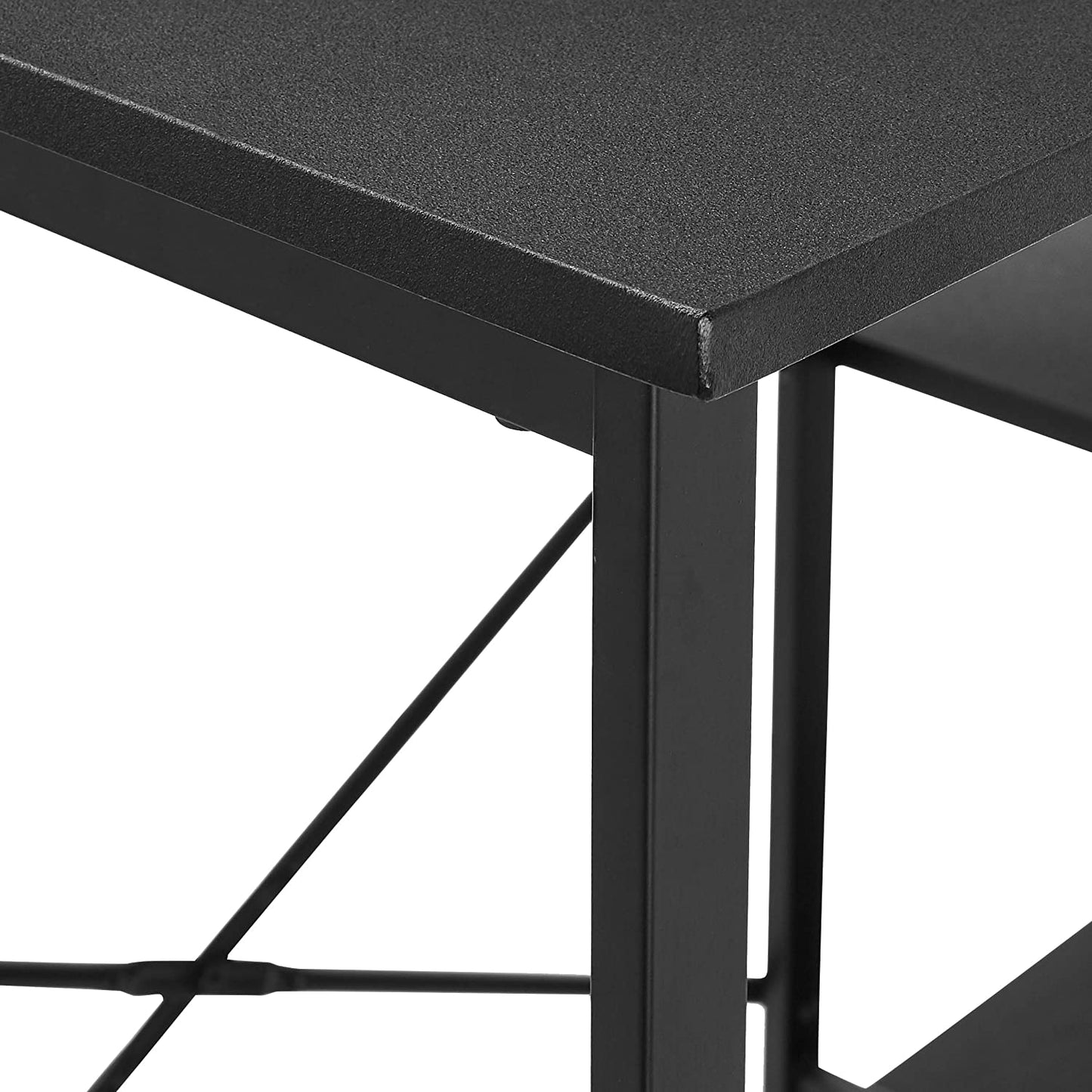 Study Tables : Basics Classic, Home Office Computer Desk With Shelves