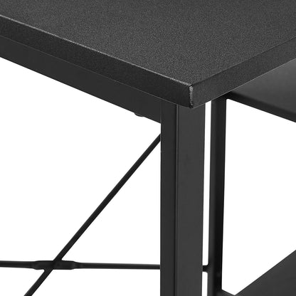 Study Tables : Basics Classic, Home Office Computer Desk With Shelves