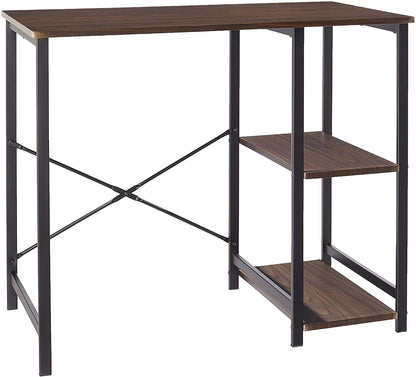 Study Tables : Basics Classic, Home Office Computer Desk With Shelves