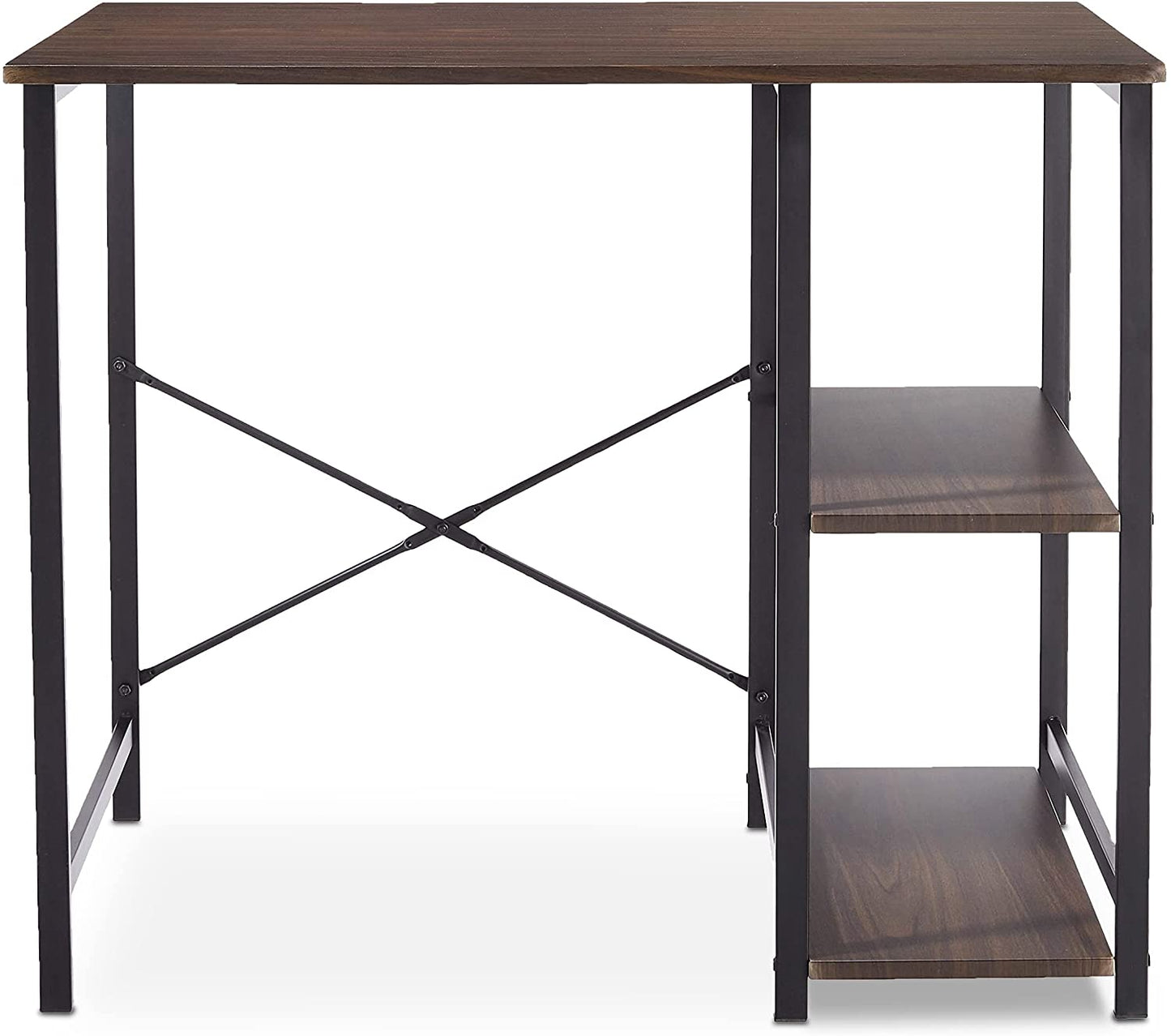 Study Tables : Basics Classic, Home Office Computer Desk With Shelves