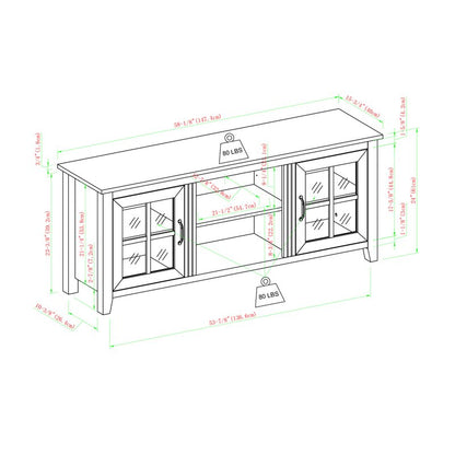 TV Console:  Eric TV Stand for TVs up to 65"
