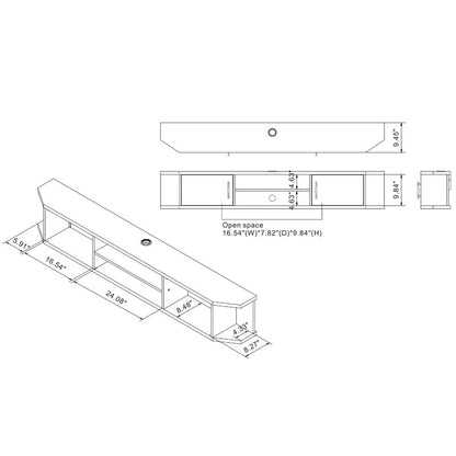 TV Console: Floating TV Stand for TVs up to 65"
