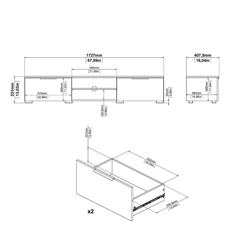 TV Console: TV Stand for TVs up to 78"