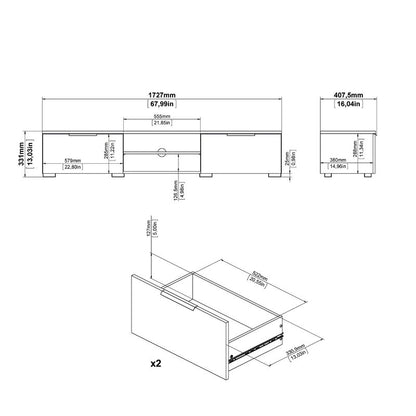 TV Console: TV Stand for TVs up to 78"