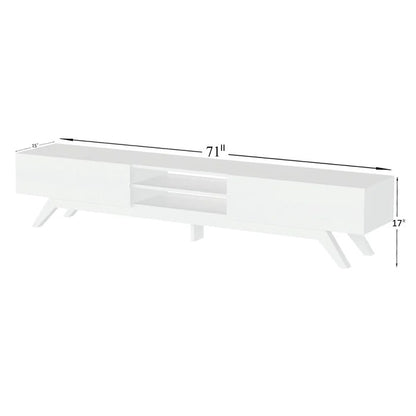 TV Panel: Modern Television Table With Cabinet Doors, TV Console