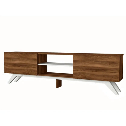 TV Panel: Modern Television Table With Cabinet Doors, TV Console