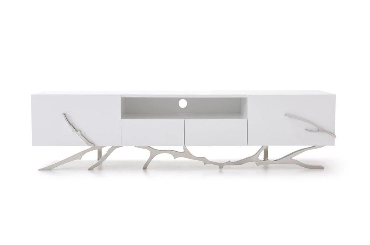 TV Stand: LANA Modern White TV Stand